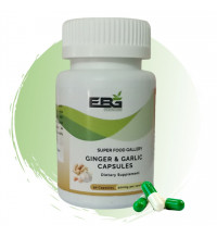 Ginger & Garlic Capsules | 100% Pure Ingredients | Improves digestion & Relieves bloating